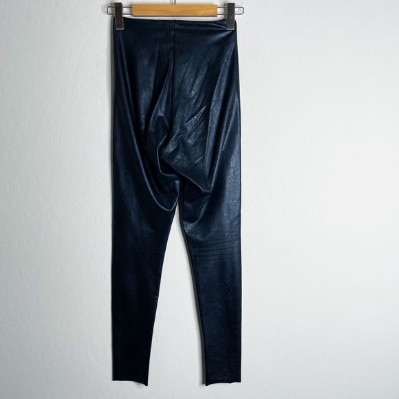 Commando Control Faux Leather Leggings Black - Picture 3 of 5